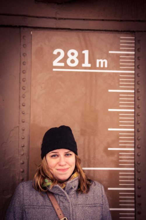 Julia is not happy to be 281 meters in the air